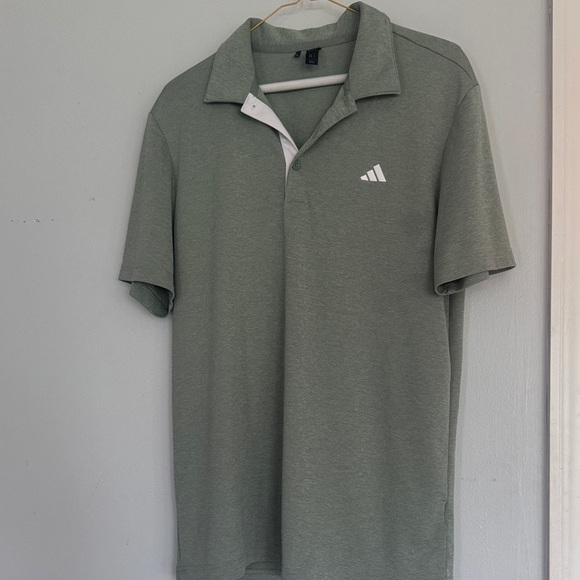 adidas Other - adidas Sage Green Men’s Short-Sleeve Polo